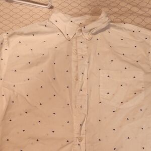 Urban Pipeline White and Black Casual Button Down Shirt